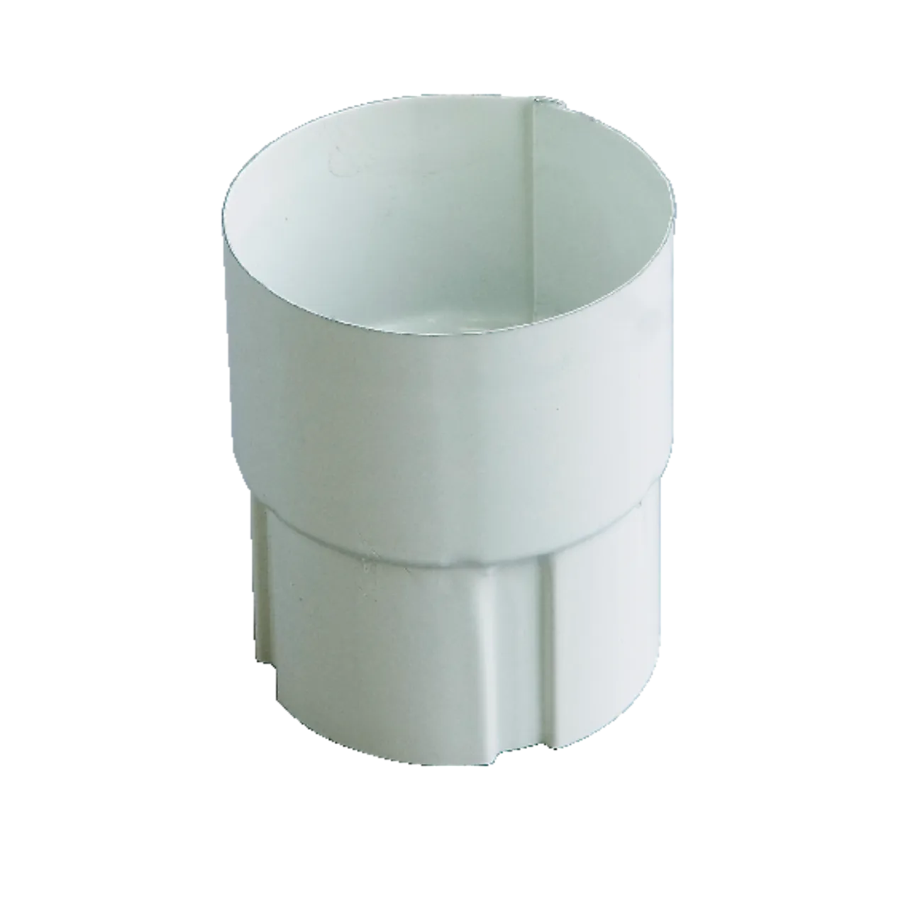 Rørskjøt stål hvit 75mm isola takrenne Rørskjøt stål hvit 75mm isola takrenne