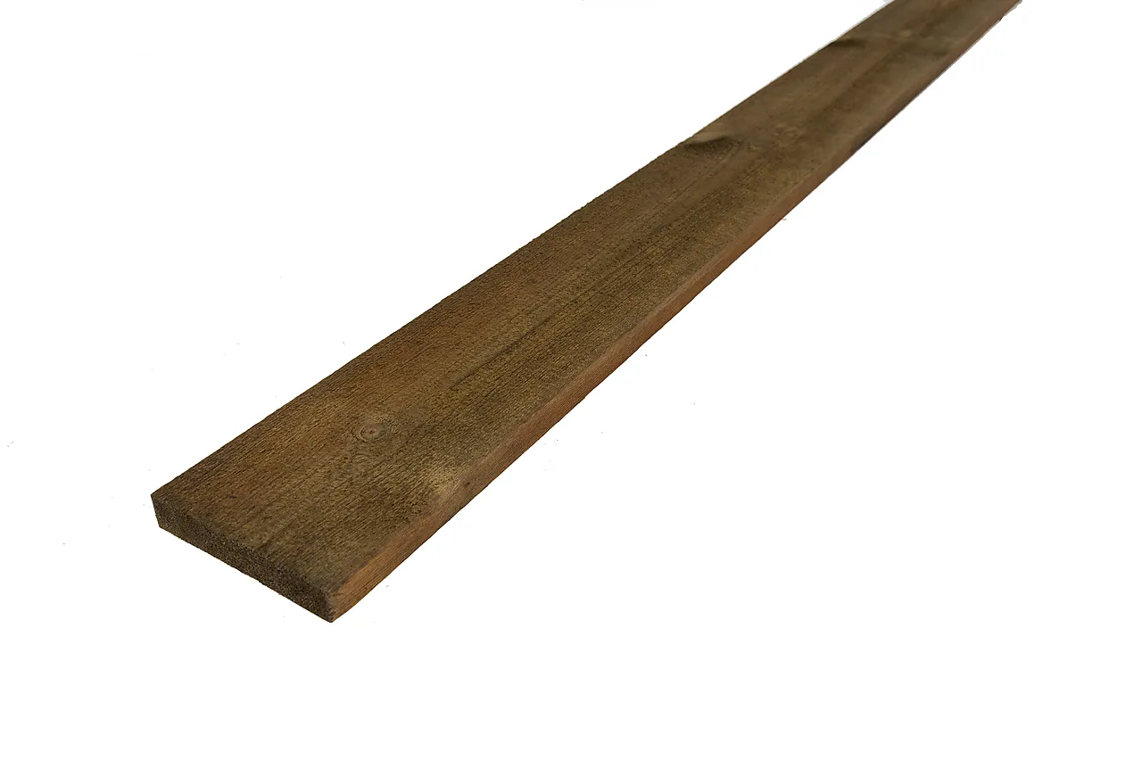 Kledning rektangulær furu 19x98 mm brun null - null - 2 - Miniatyr