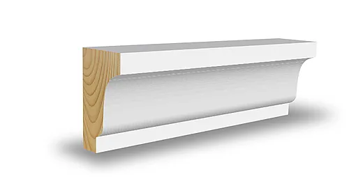 Taklist furu hvit bomull Karnis S0502Y 21x34x4400 mm