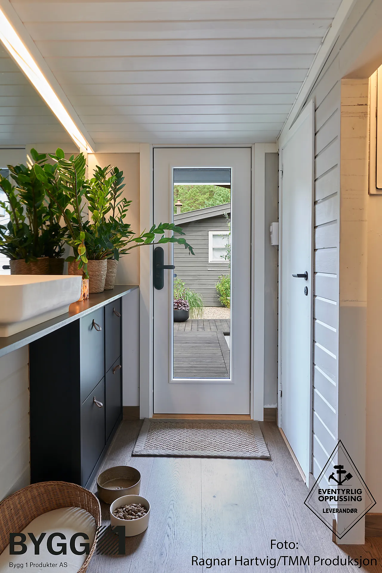 Ytterdør Lier hvit høyre 90x210 cm null - 90x210 cm - 3 - Miniatyr