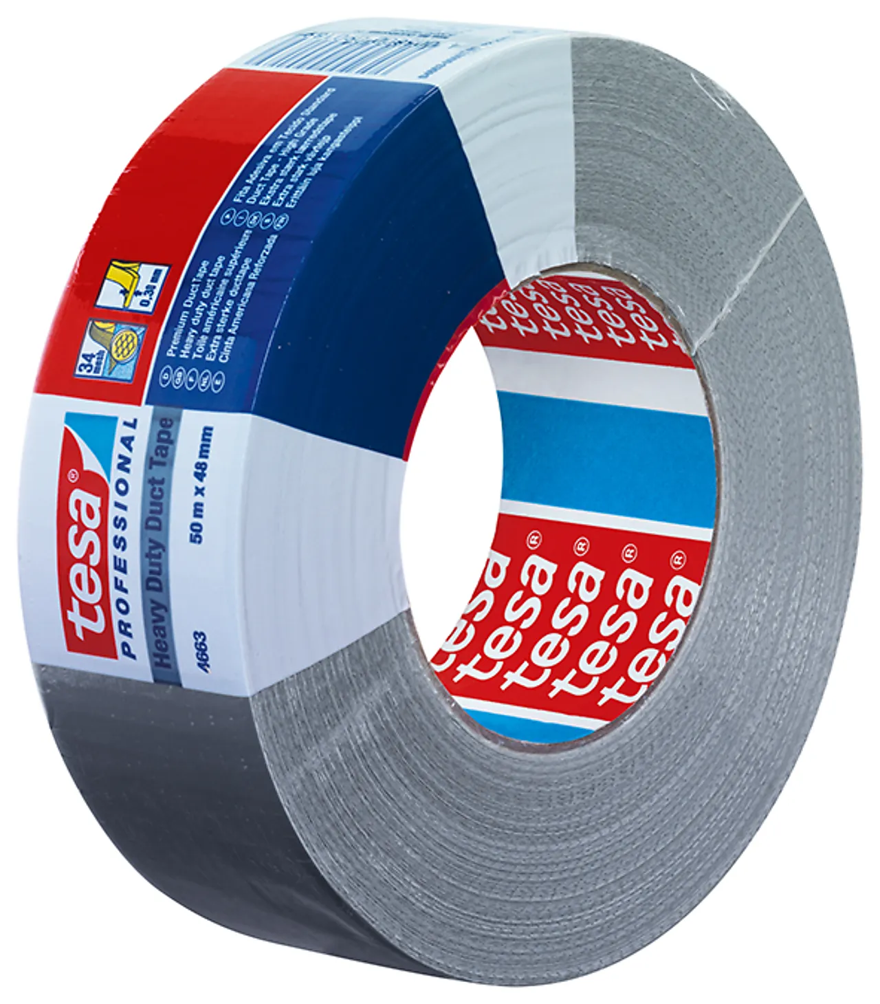 Duct tape/reparasjonstape sølv 50 m x 48 mm Duct tape/reparasjonstape sølv 50 m x 48 mm