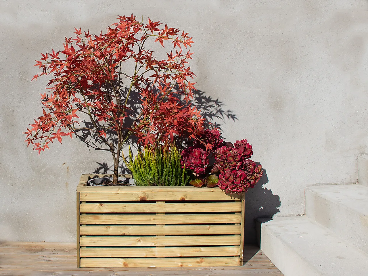 Blomsterkasse impregnert 80x40x40 cm null - null - 3 - Miniatyr