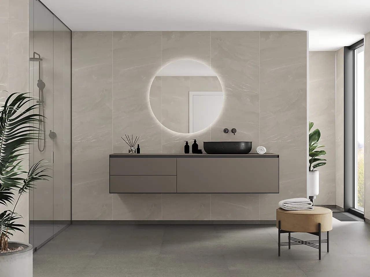 Badersomspanel 4008m10 beige stone 60x240cm 10x620x2400 Badersomspanel 4008m10 beige stone 60x240cm 10x620x2400