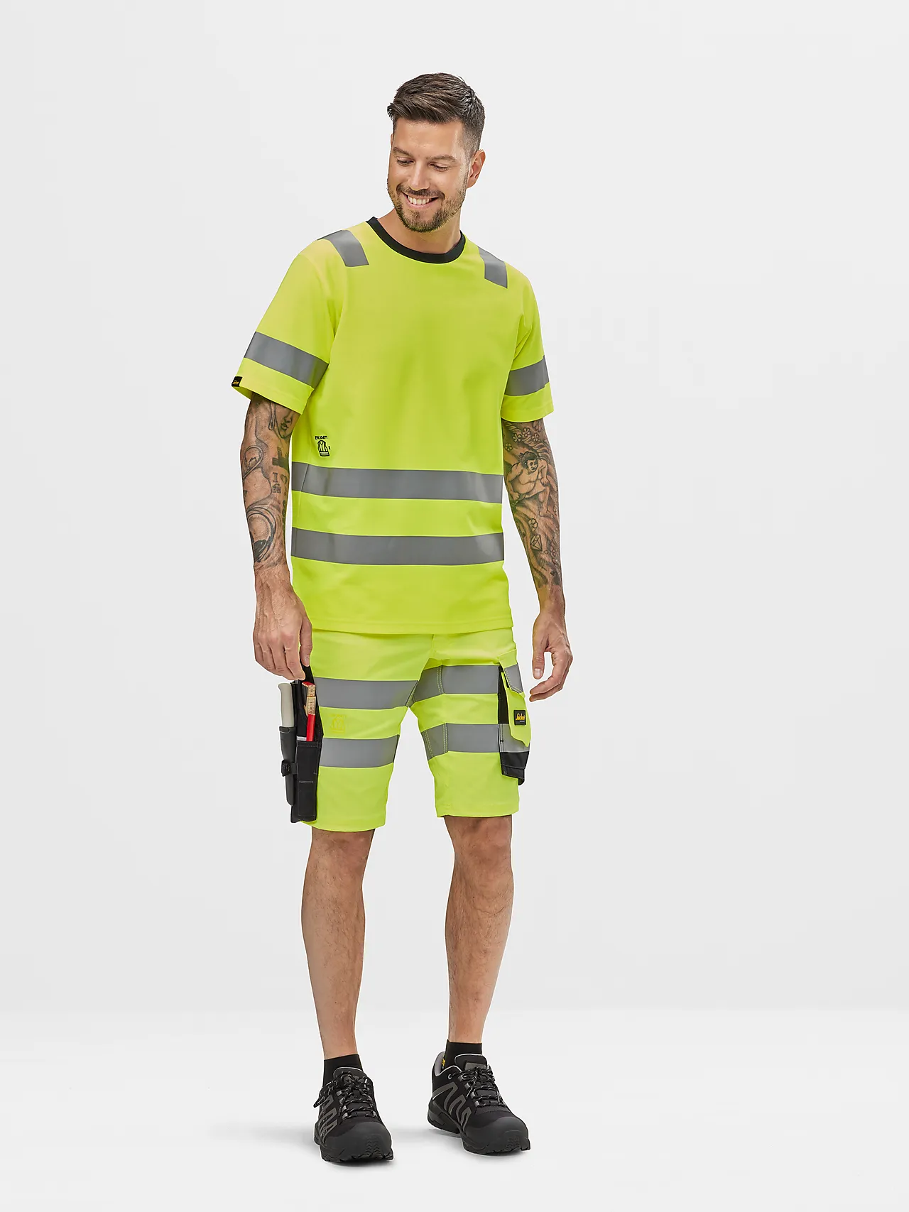 T-skjorte 2530 gul str XXL Snickers Workwear null - XXL - 2 - Miniatyr