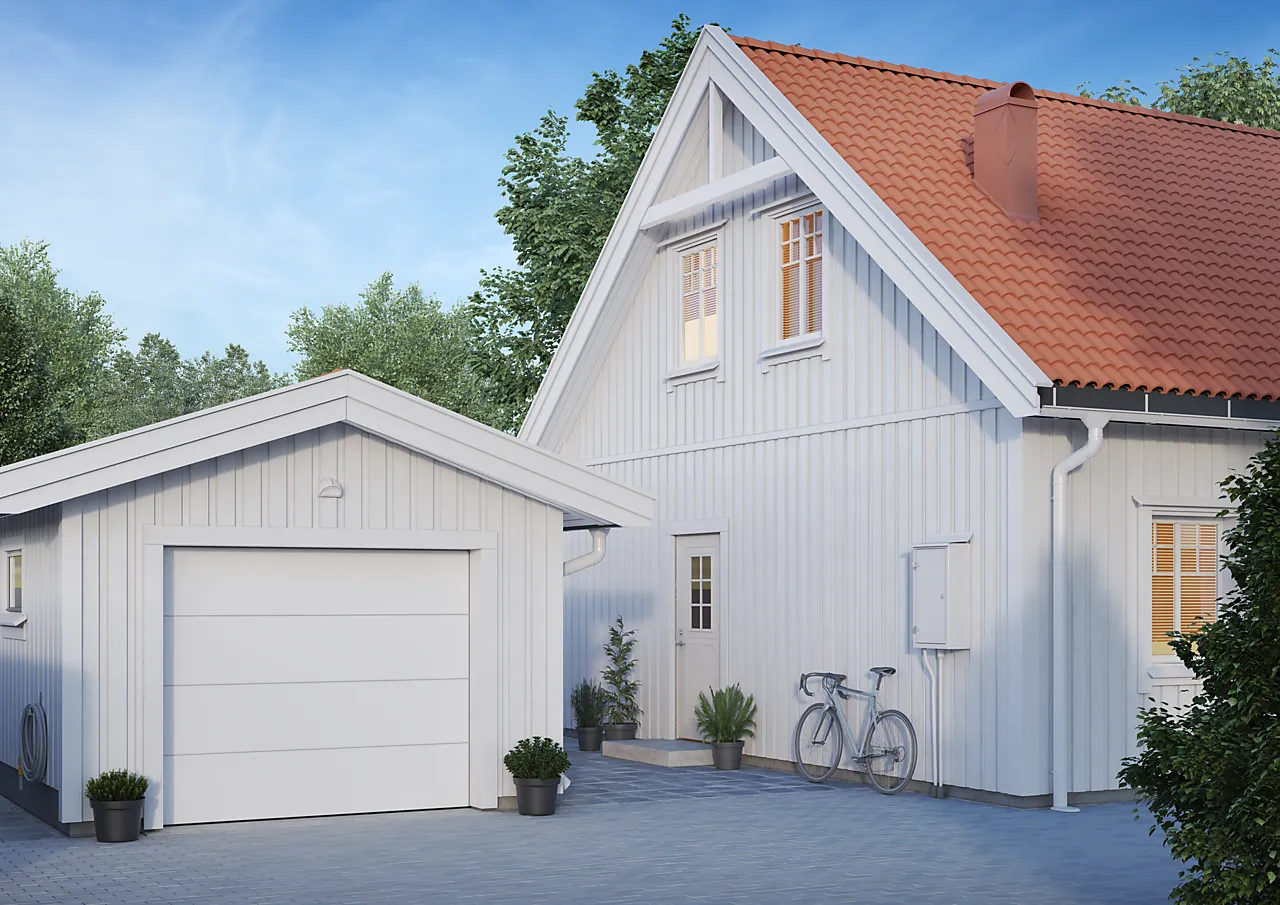 Garsjeport GTSL hvit 200x252 cm Granteck slett null - null - 2 - Miniatyr