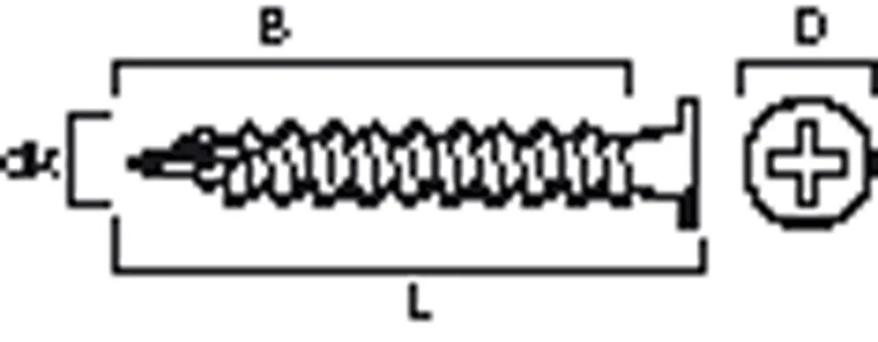 Laminatskrue 4,2x30 fzb a250 Laminatskrue 4,2x30 fzb a250