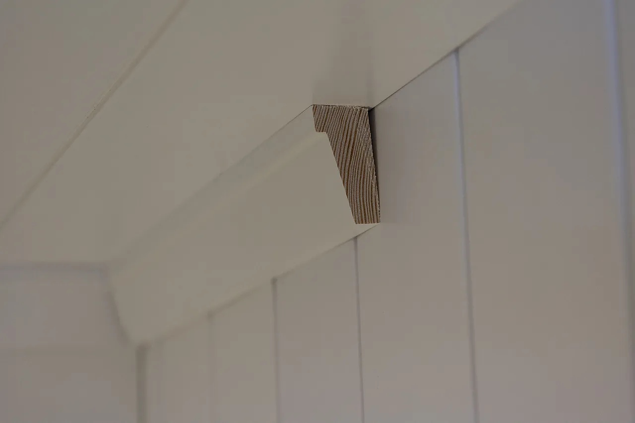 Taklist furu drammen hvit bomull S0502-Y 21x45x4400 mm null - null - 2 - Miniatyr