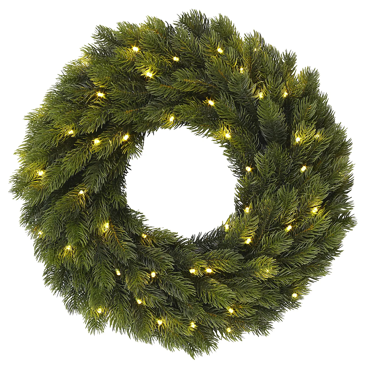 Julekrans med LED-lys Ø40 cm