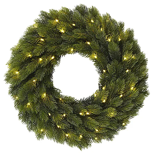 Julekrans med LED-lys Ø40 cm