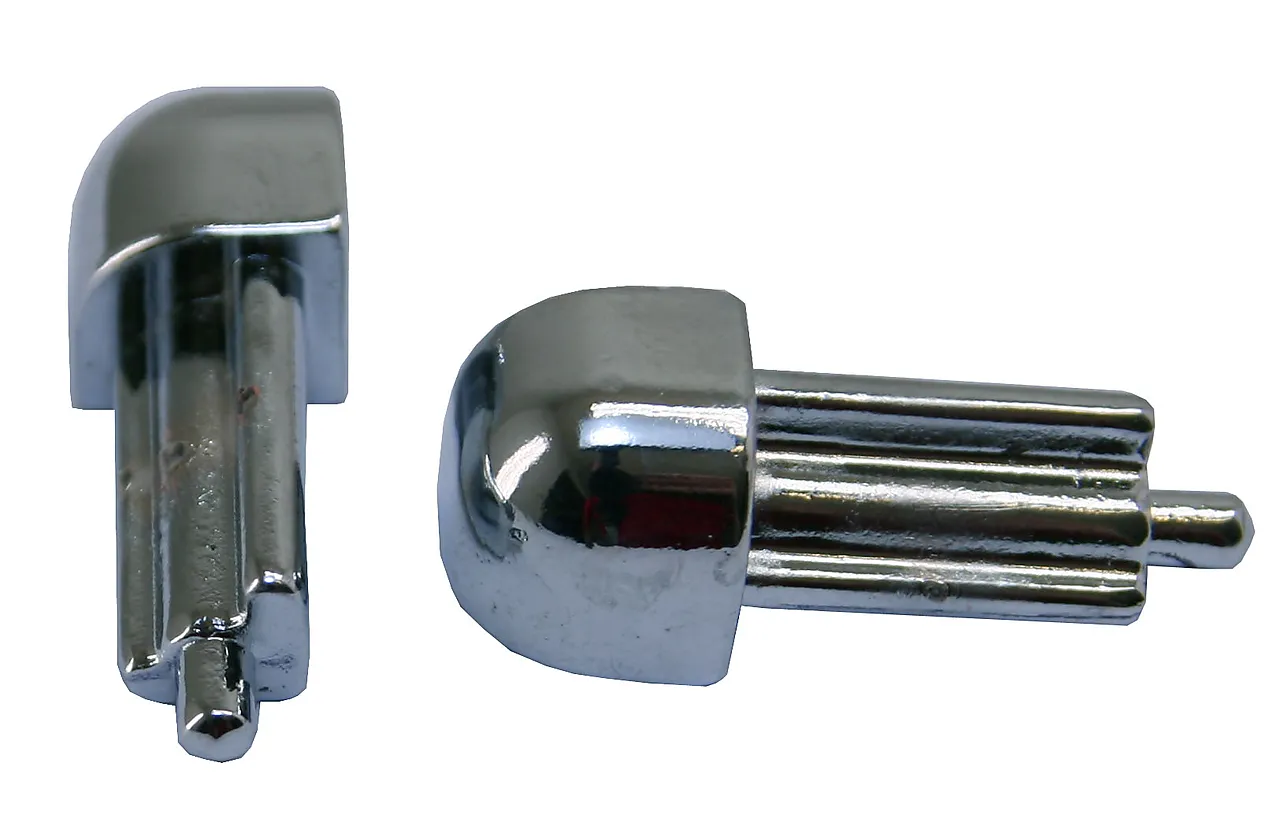 Hjørnestift utvendig krom aluminium 10 mm pakke a 2 stk