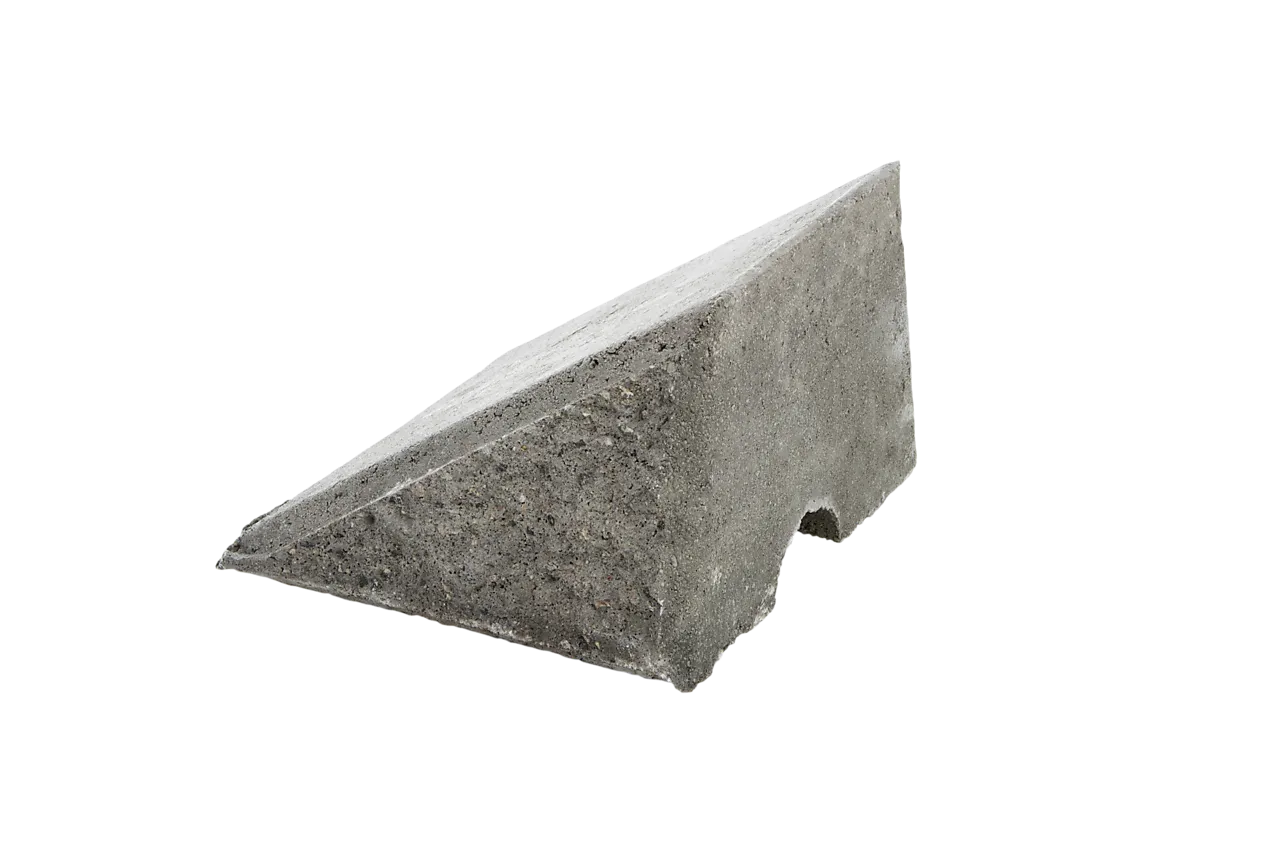 Støttemur mini knekt skrå ende Støttemur mini knekt skrå ende