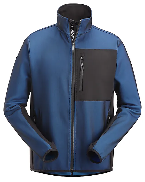 Jakke mellomlag blå/sort resirkulert polyester XS