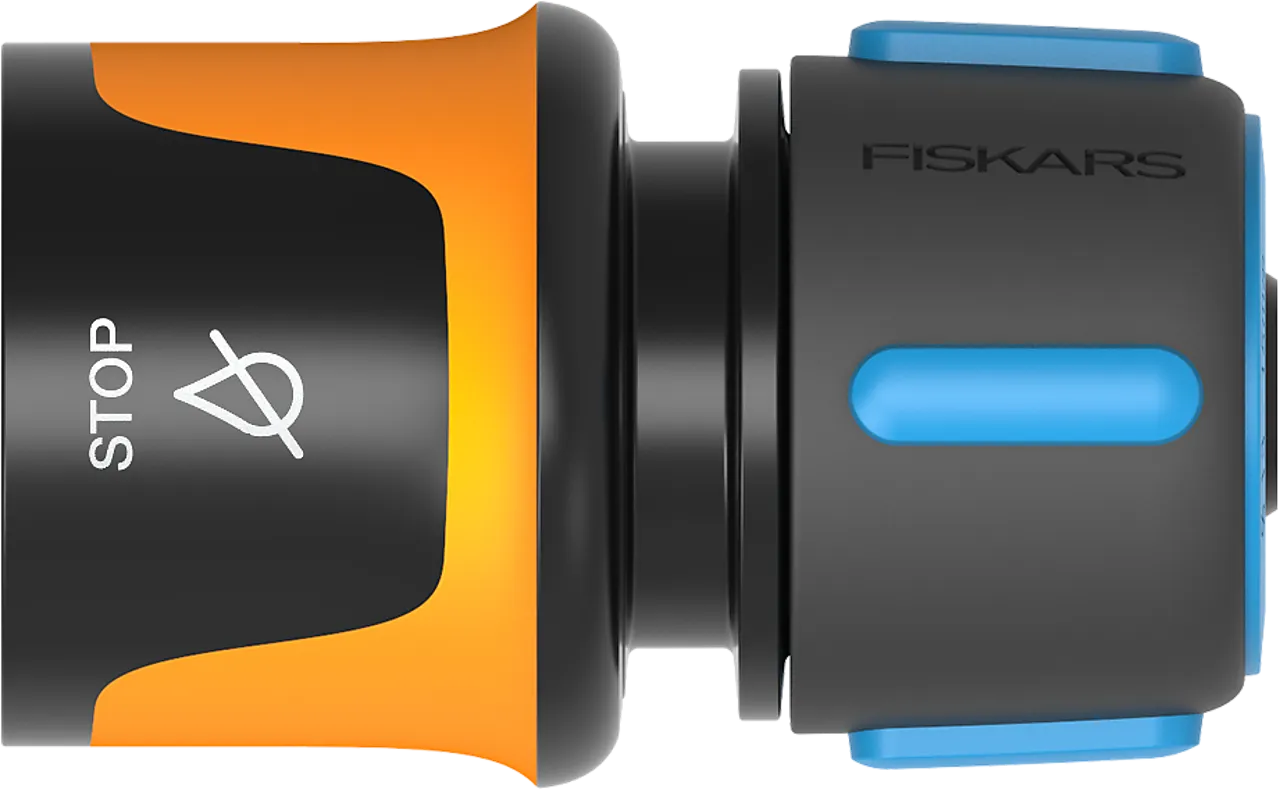 Hurtigkobling med vannstopp 13-15 mm 1/2"-5/8" Hurtigkobling med vannstopp 13-15 mm 1/2"-5/8"