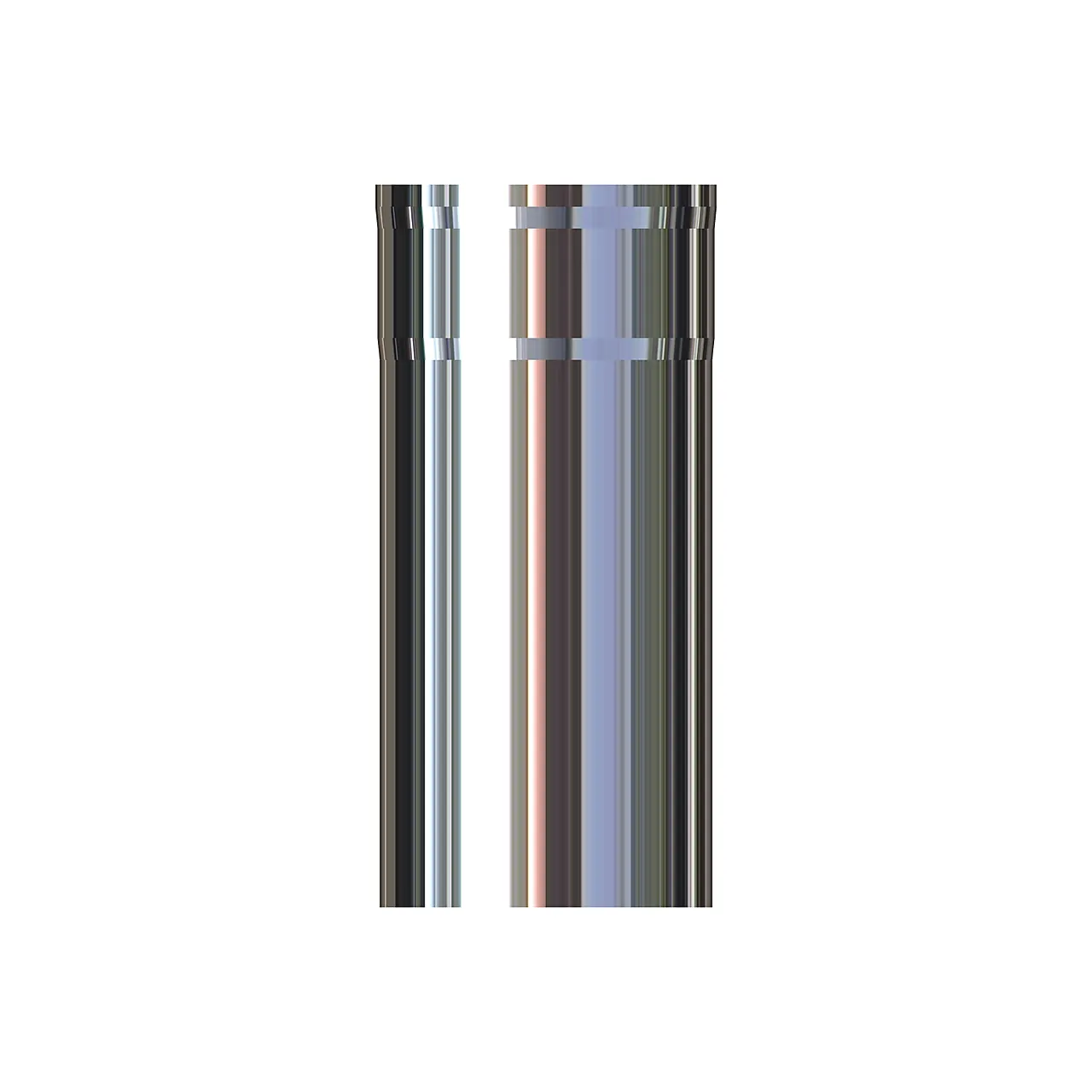 Stålpipe ø150 uisolert 250mm bp black paint Stålpipe ø150 uisolert 250mm bp black paint