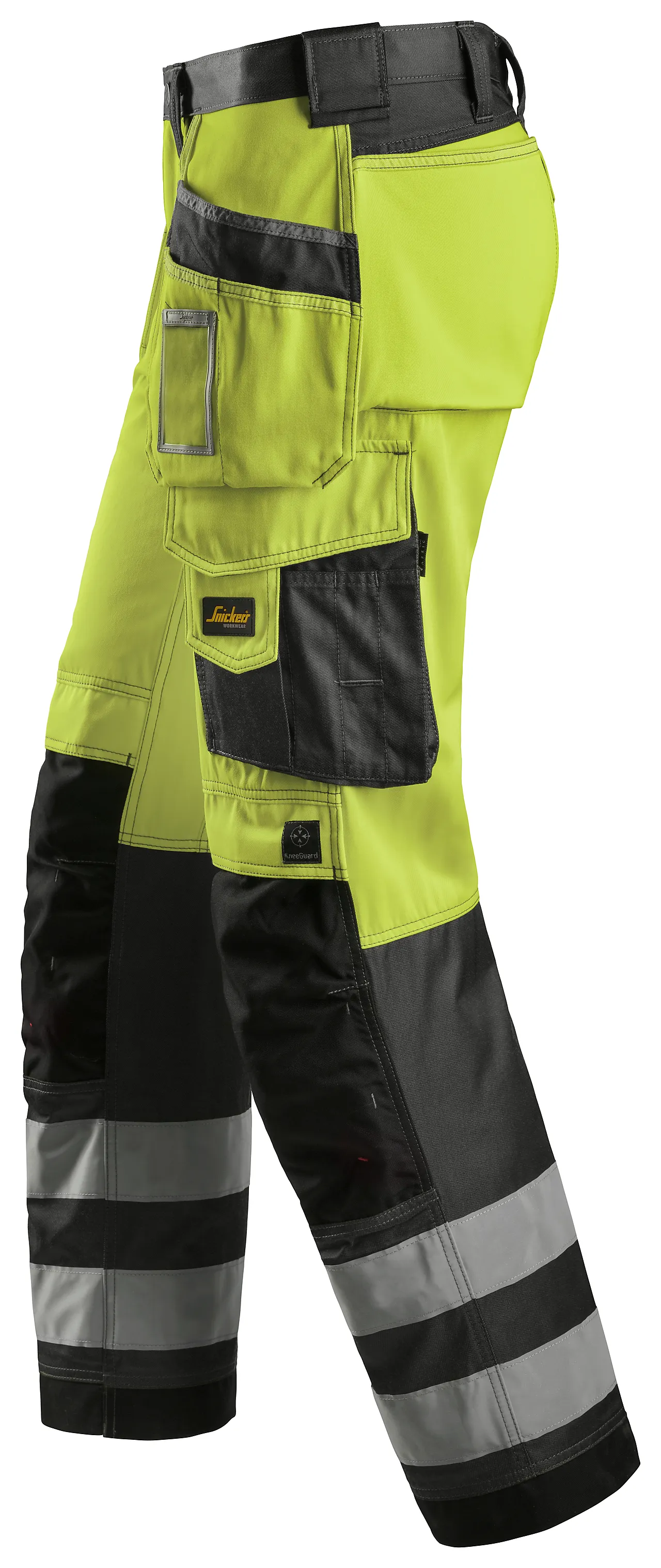 Arbeidsbukse high-vis 3233 gul/sort str 248 null - null - 3 - Miniatyr