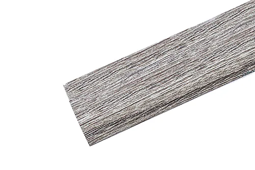 Nivålist nr 6 selvklebende aluminium 1 meter eik grå