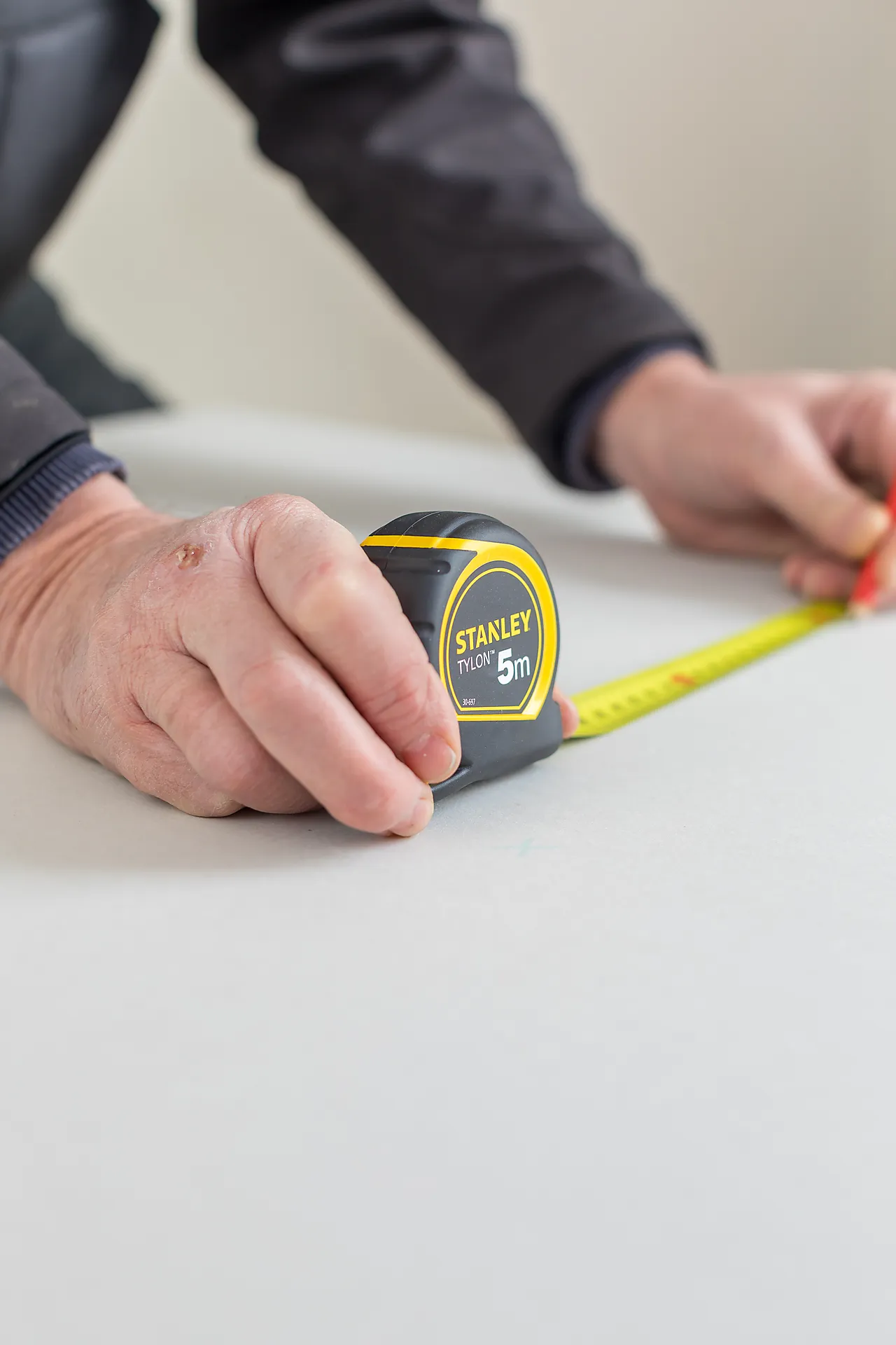 Målebånd med tylon bladbelegg 5 meter Målebånd med tylon bladbelegg 5 meter