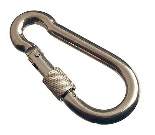 Karabinkrok m/ lås 8x80 mm