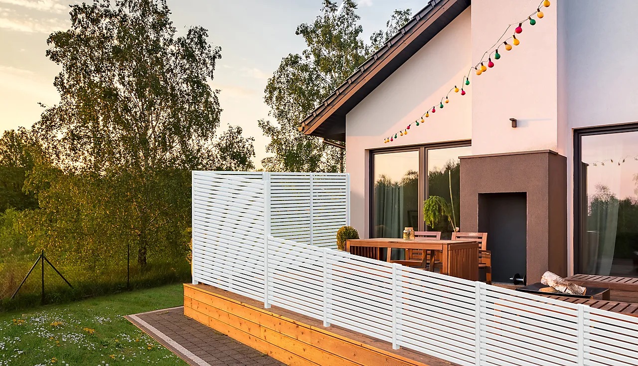 Terrassevegg i moderne spiledesign 118x176,5 cm null - null - 3 - Miniatyr