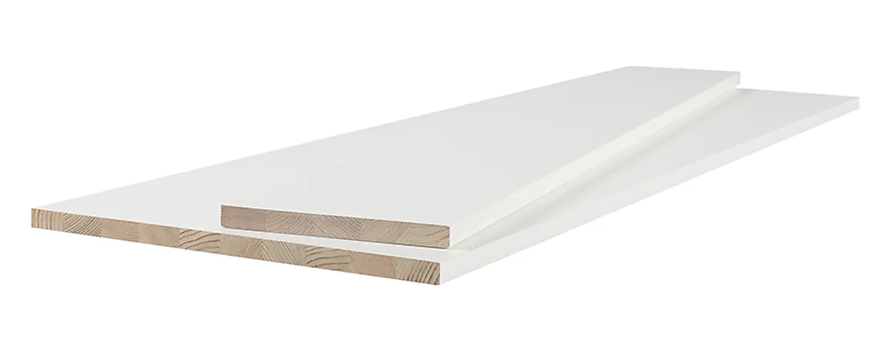 Hobbyplate  hvitmalt furu 18x600x2400 mm null - null - 2 - Miniatyr