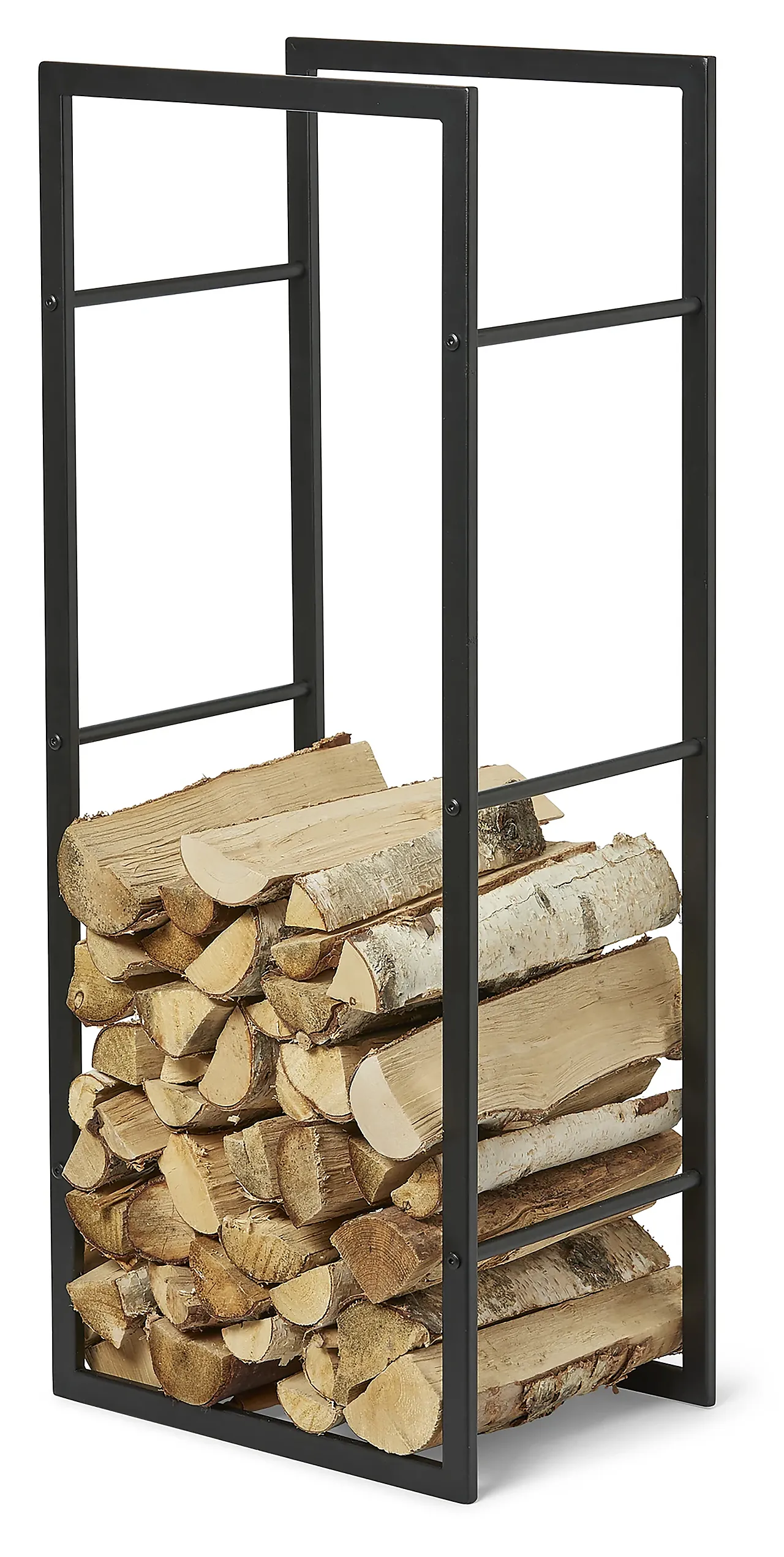 Vedstativ svart 100x40x28 cm null - L - 2 - Miniatyr