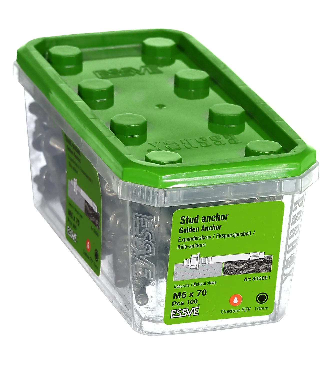 Ekspansjonsbolt Golden Anchor M6x70 100 stk null - 70 - 2 - Miniatyr