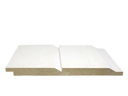 Dobbelfals gran grunnet 19 x 148 mm 28° hvit