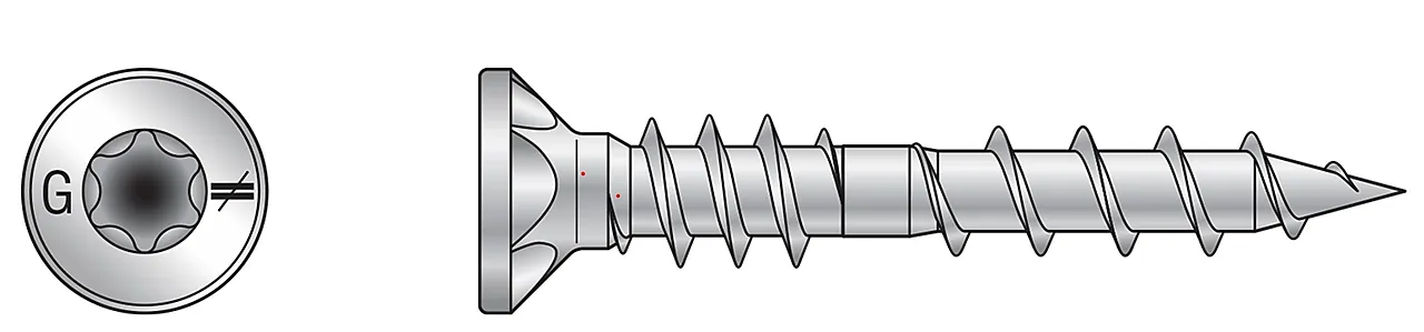 Treskrue elforsinket 4,0x30 500 stk