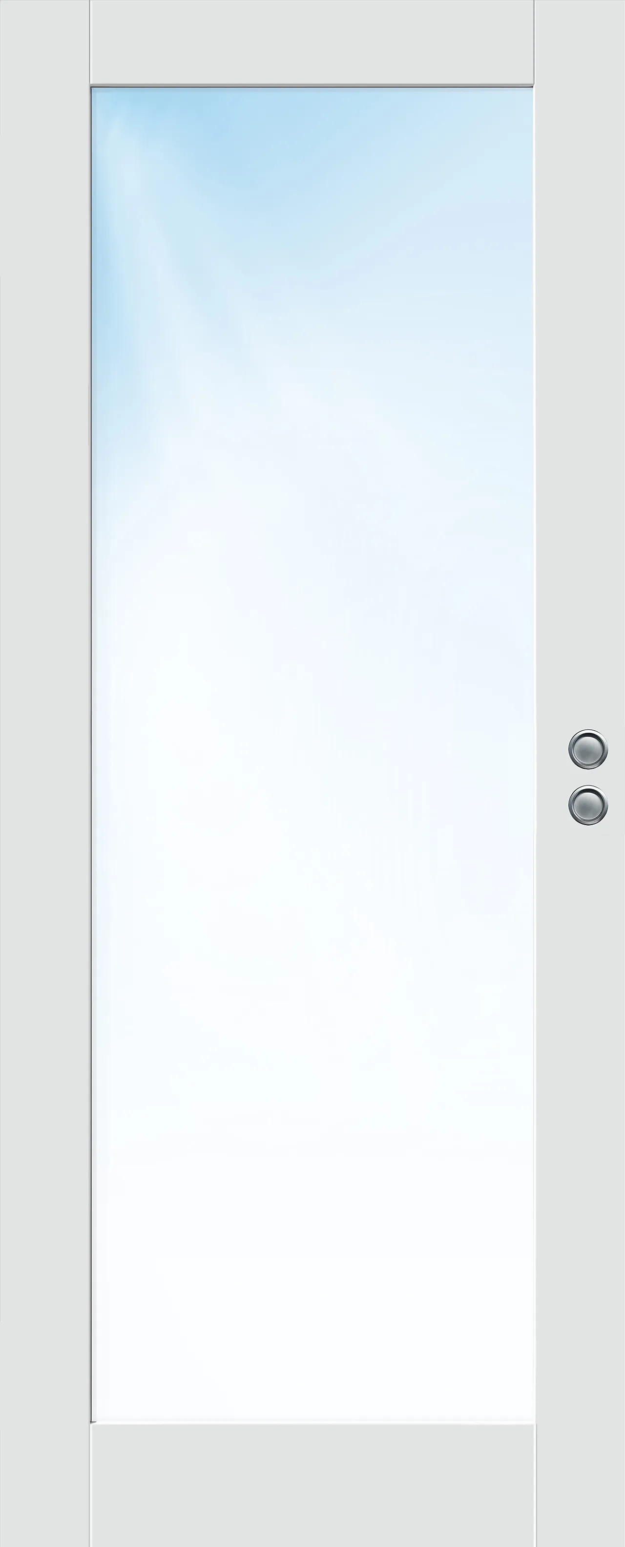 Skyvedør Stil 1 med glass hvit 80x210 cm