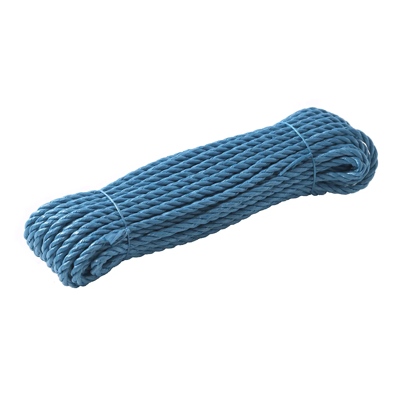 Tau presenningsline 6mm 20m blå polypropylen 3-slått null - null - 2 - Miniatyr