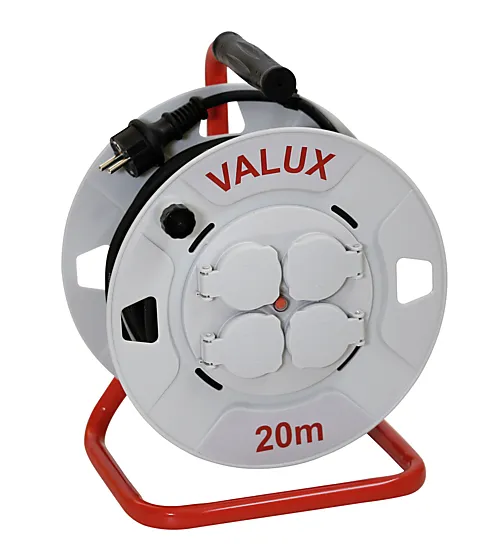 Kabeltrommel 4 uttak 20 meter