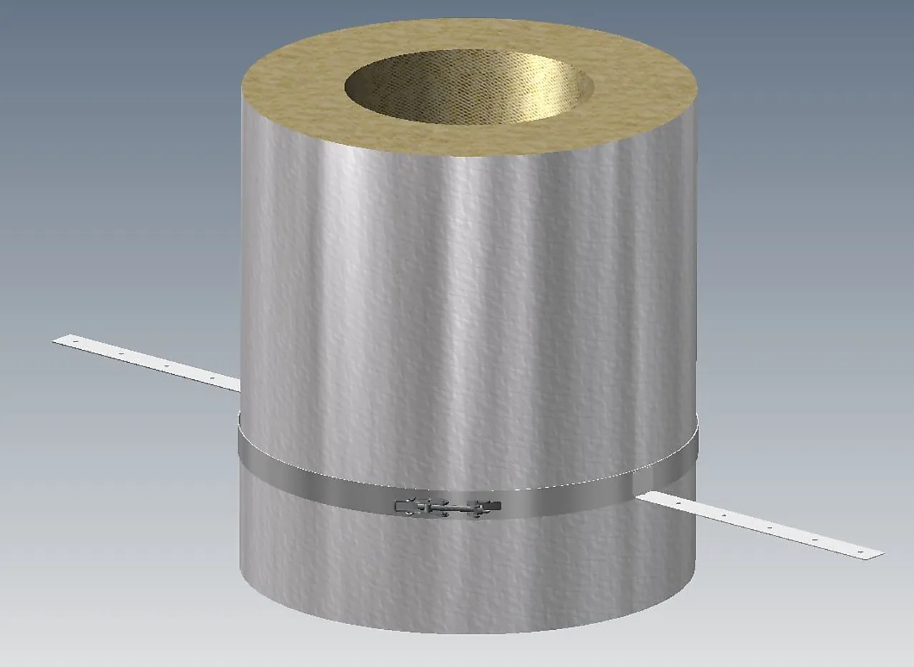 Takgjennomføring for stålpipe Ø250