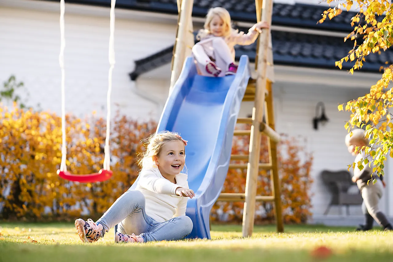 Lekestativ Max m/ huske og sklie