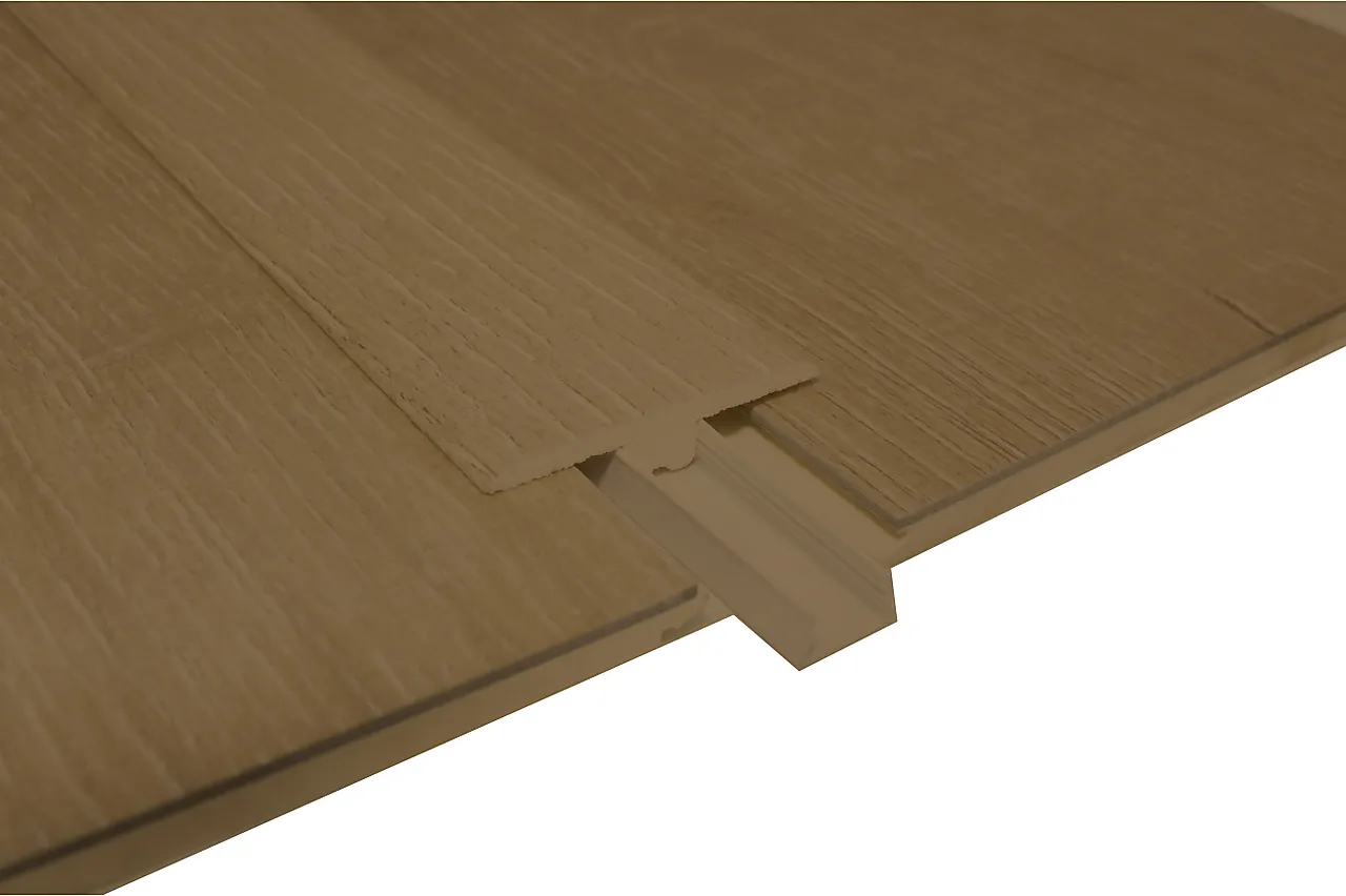 Vinylgulv eik hvit t-list