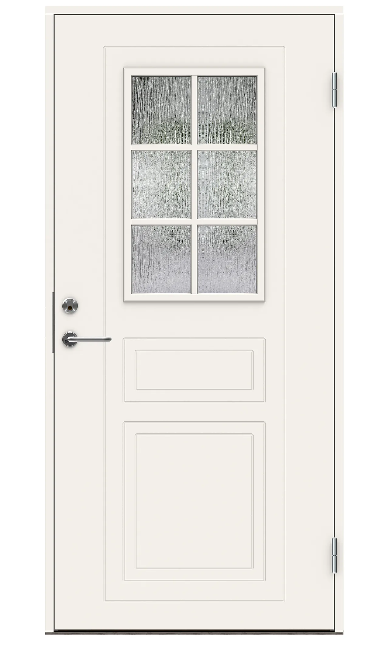 Dørsett yd p-710 9x21h hvit cotswold glass m/syl cleverline Dørsett yd p-710 9x21h hvit cotswold glass m/syl cleverline