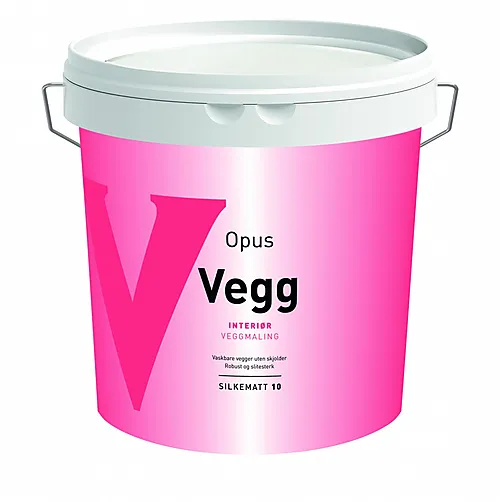 Veggmaling hvit base 2,7 liter
