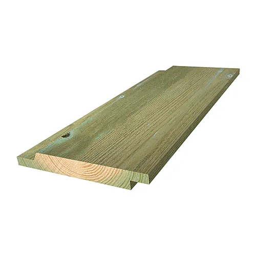Dobbeltfalset kledning impregnert 19x148 mm furu