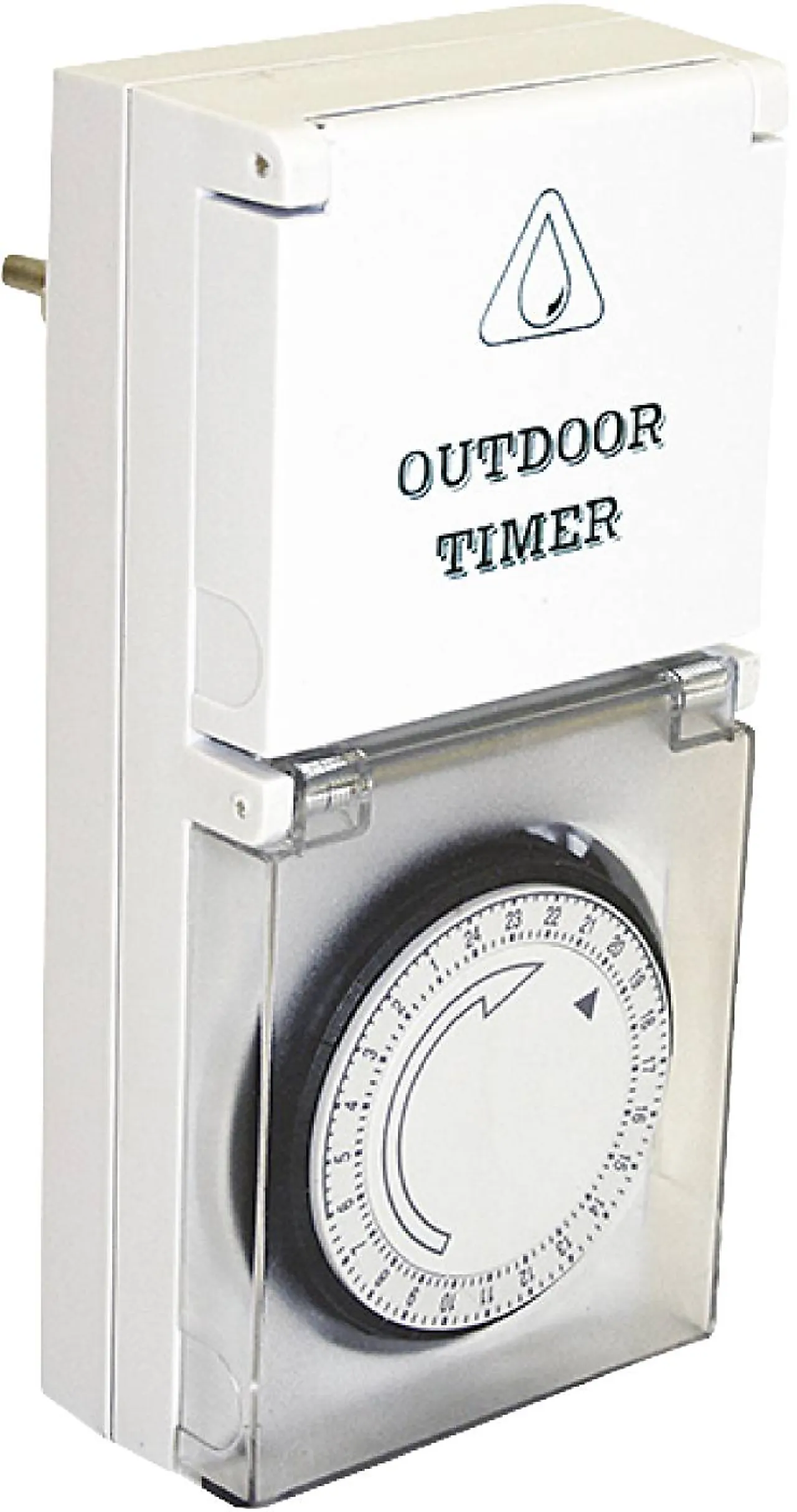 Tidsur m/jord/lokk ip44 24timer for utebruk