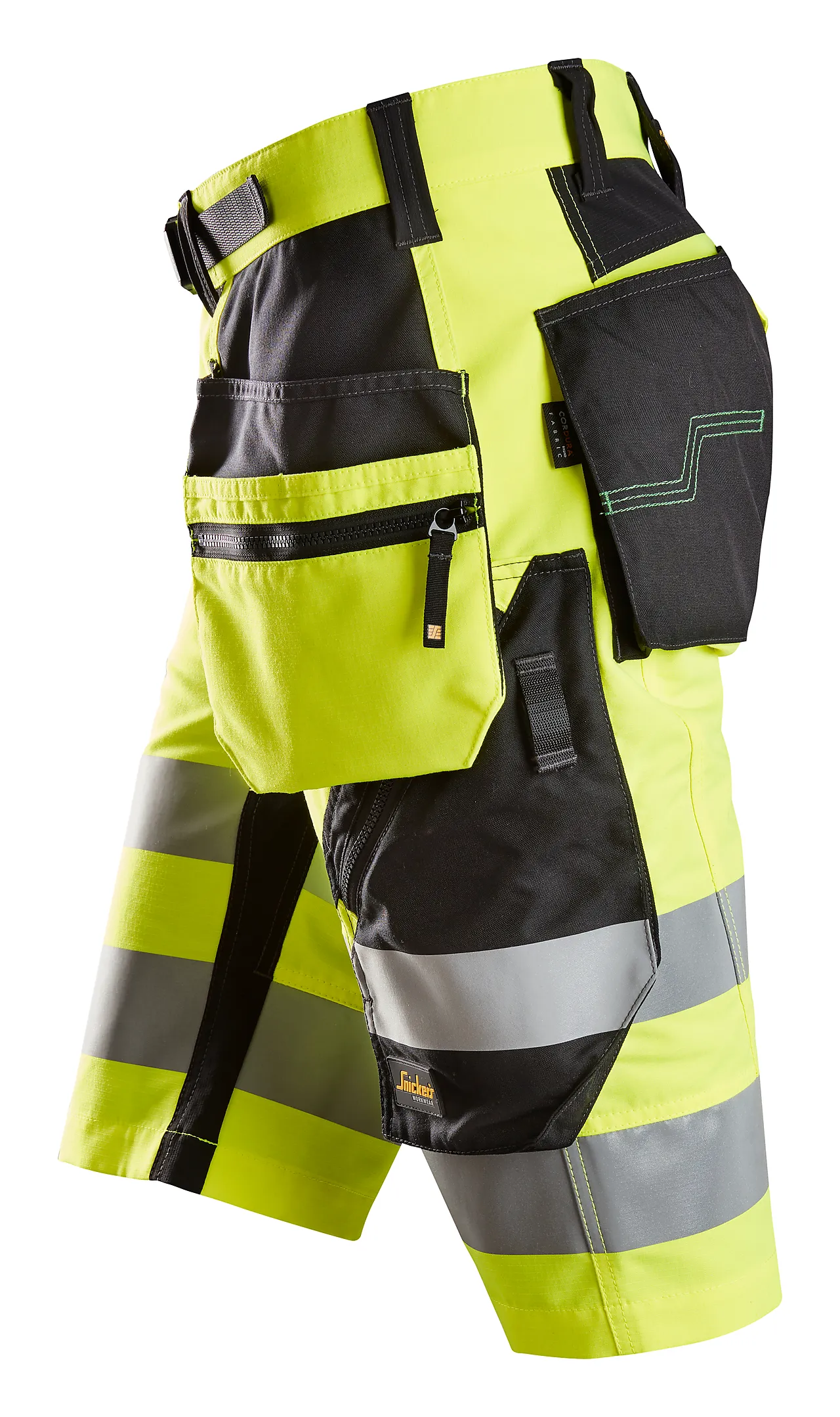 Shorts high-vis gul str 48 null - null - 3 - Miniatyr