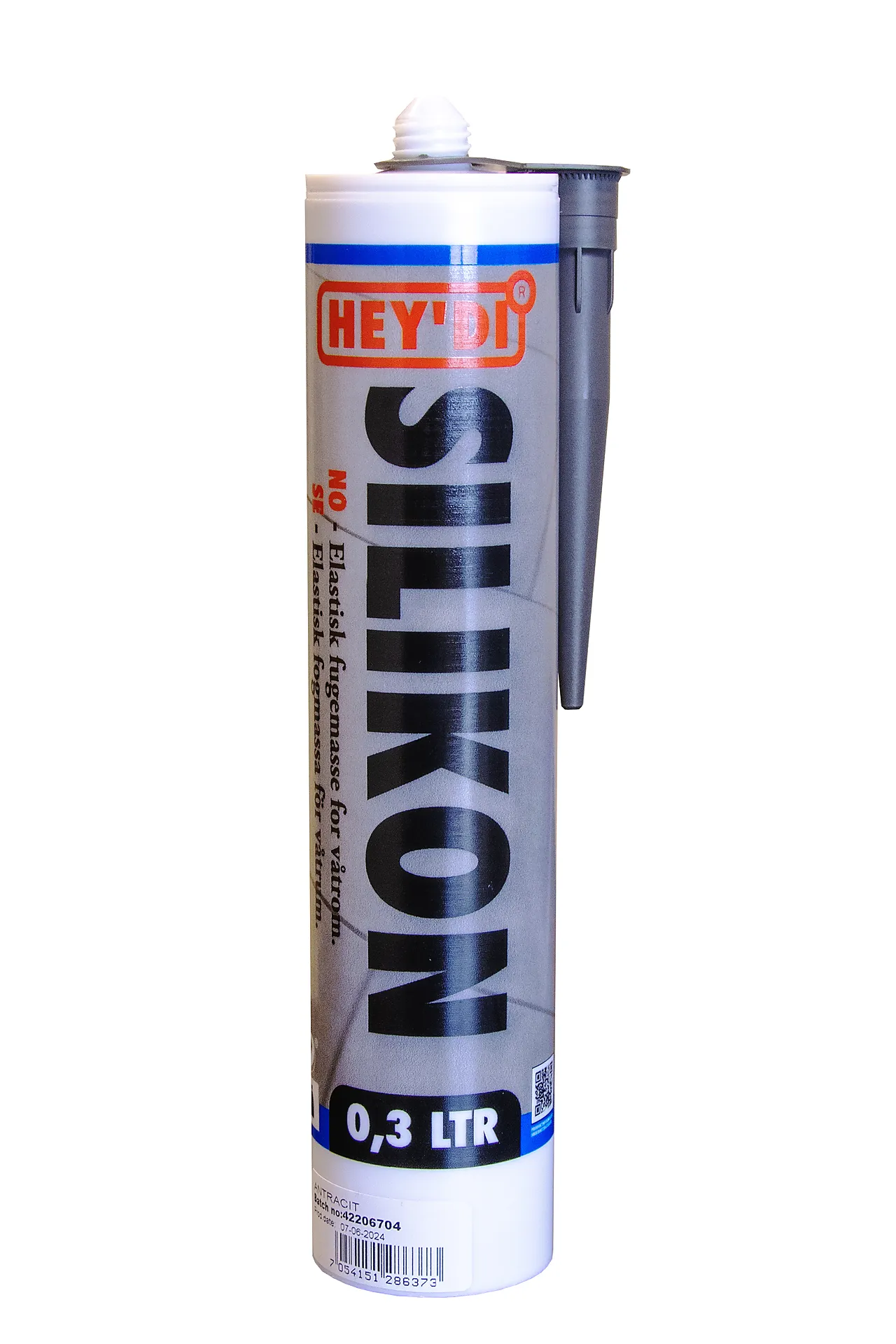 SILIKON 300ML GRÅ HEYDI SILIKONFUGEMASSE FOR VÅTROM SILIKON 300ML GRÅ HEYDI SILIKONFUGEMASSE FOR VÅTROM