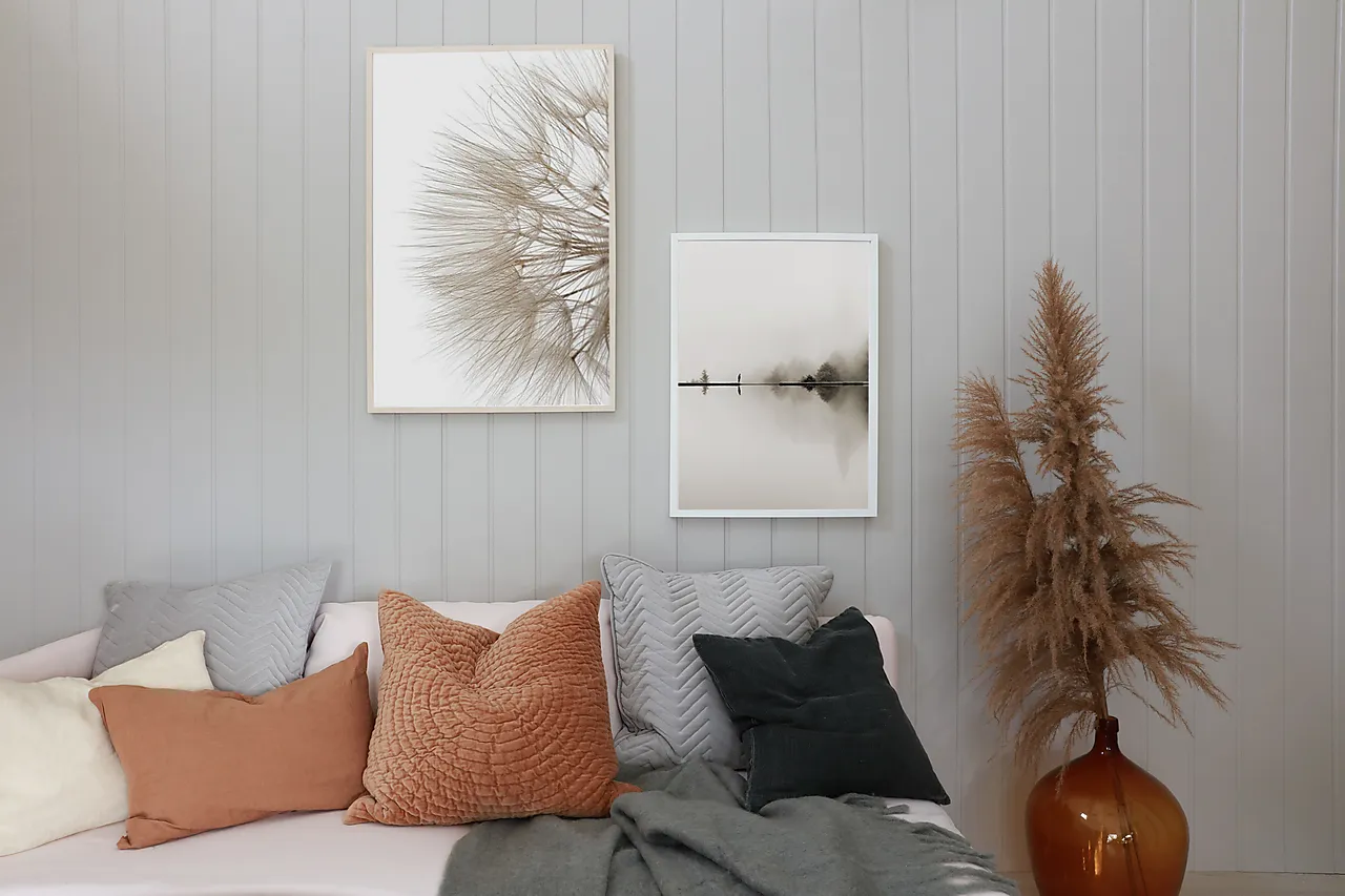 Smartpanel Vegg struktur Skygge Lys sand null - null - 3 - Miniatyr