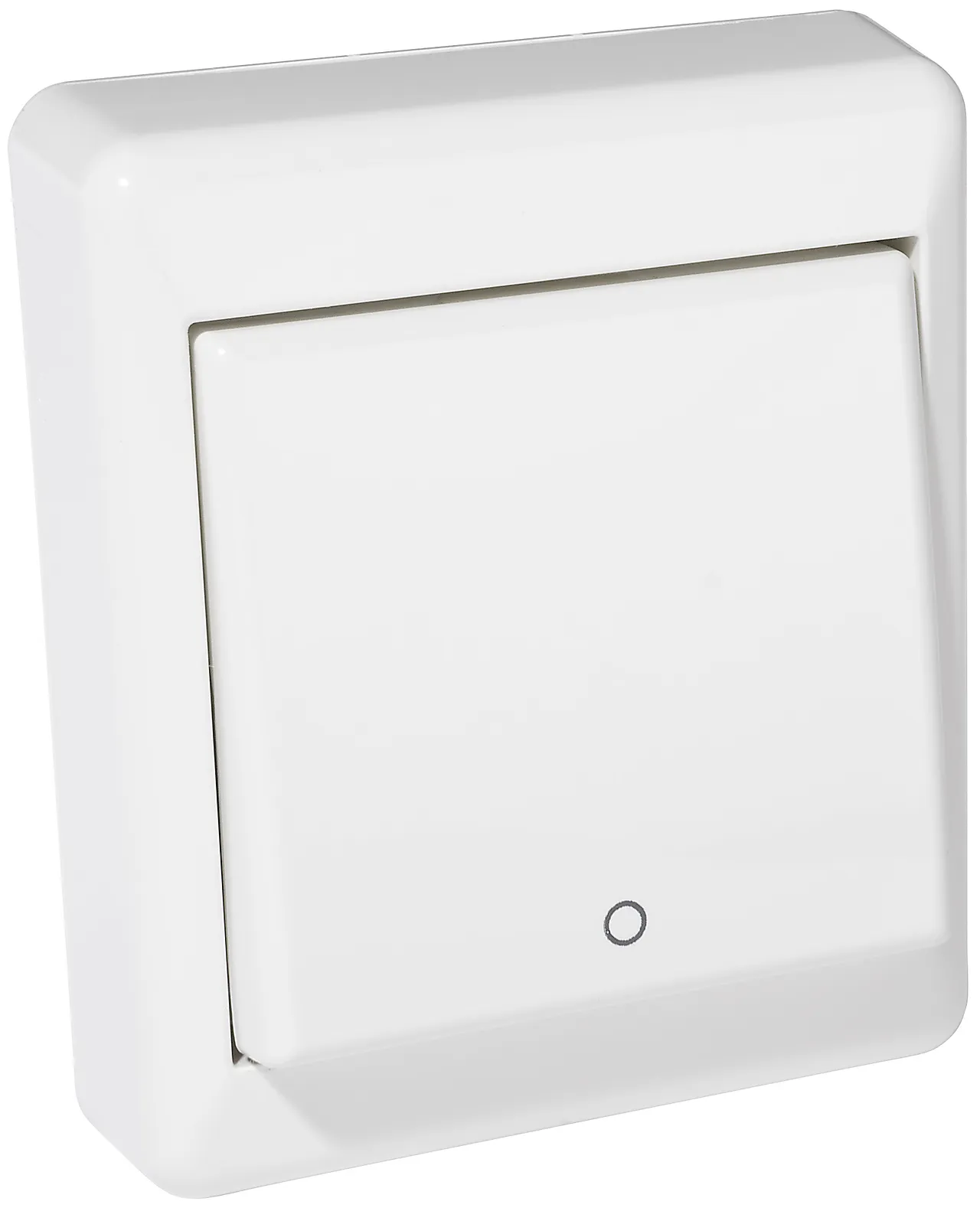 Bryter 2-pol utenpåliggende hvit