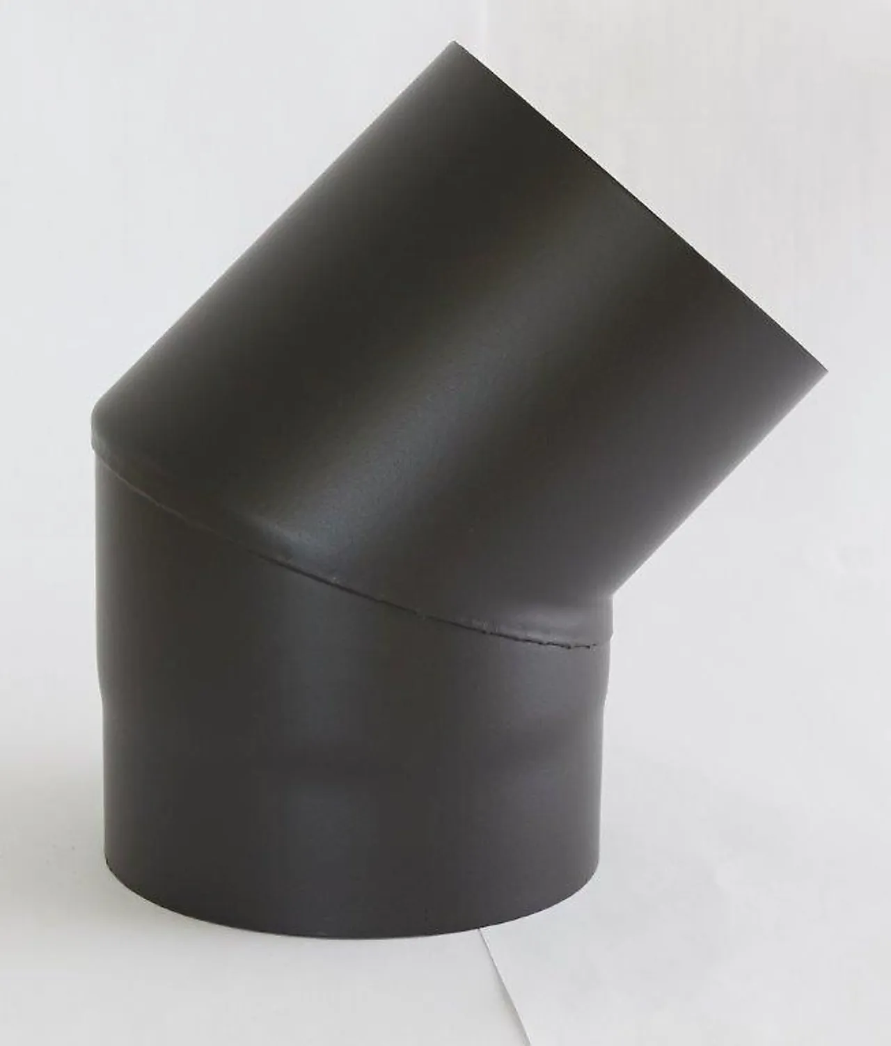 Røykrør kort kne u/luke Ø125/45gr