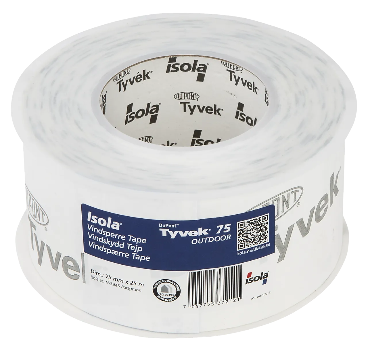 Vindsperre tape S75 75 mm x 25 meter Isola