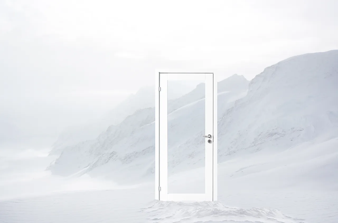 Innerdør Stil 1 klassisk hvit 70x200 cm null - 70x200 cm - 2 - Miniatyr