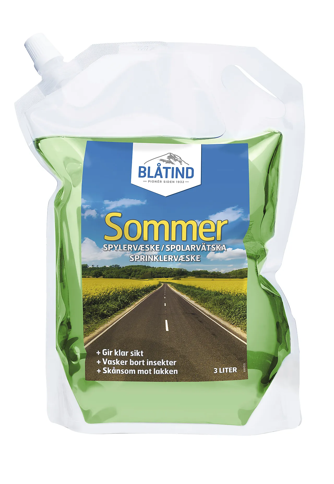 Spylervæske sommer 3 liter
