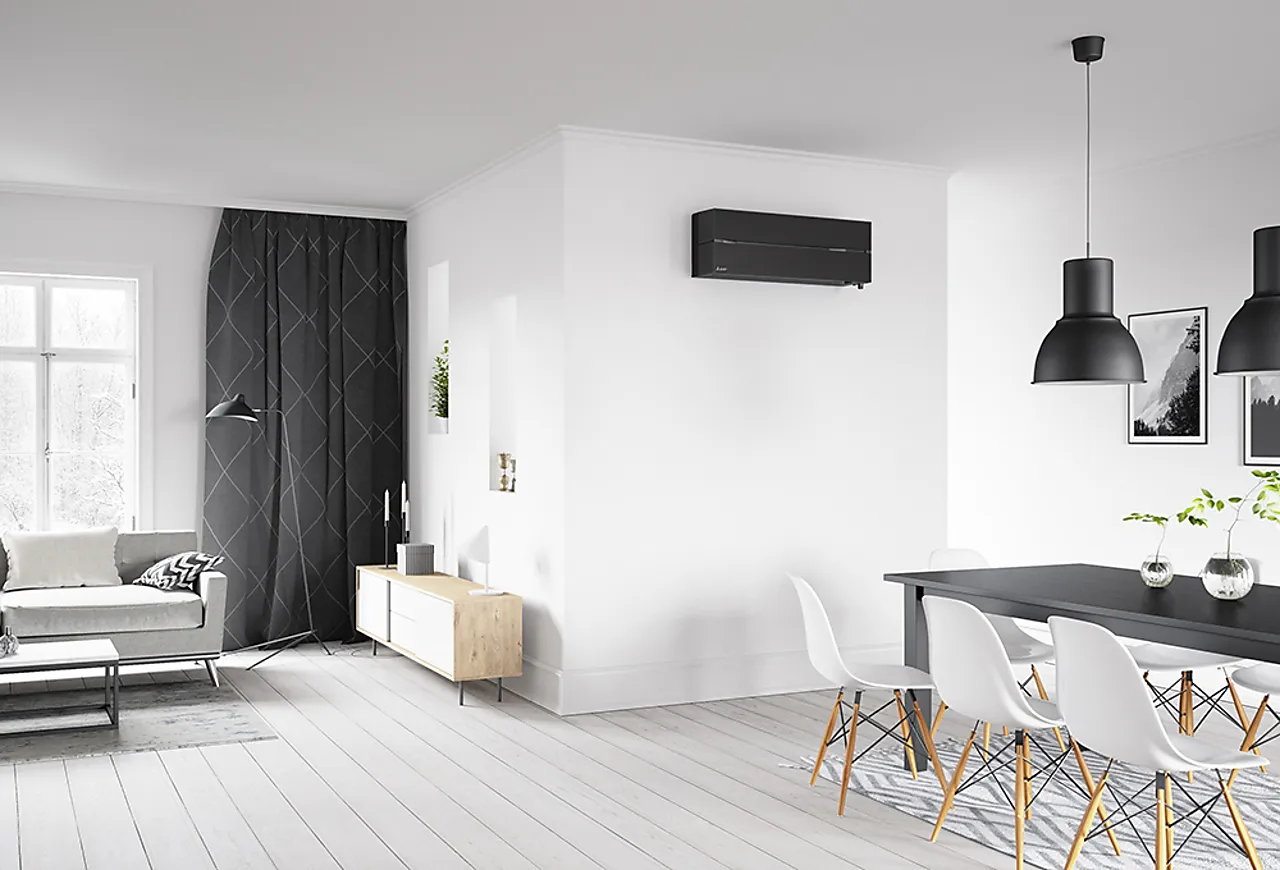 Mitsubishi KAITEKI varmepumpe sort 6300 null - null - 2 - Miniatyr