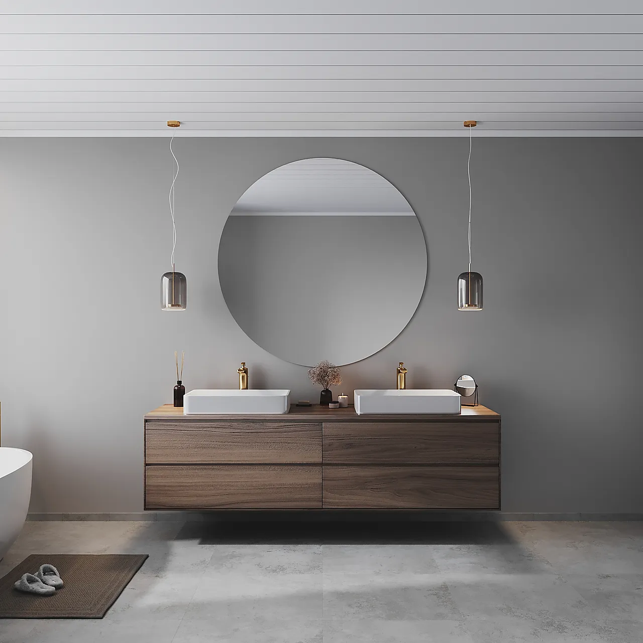 Smartpanel bad light grey S dekor 271 620x2390x11 mm