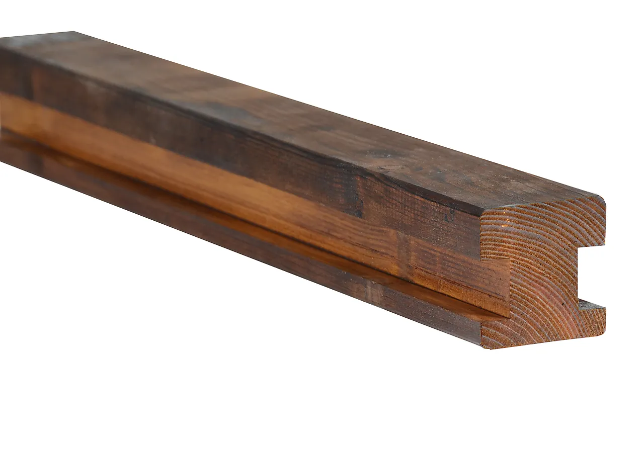 Multistolpe skjøt royalimpregnert brun furu 70x70x2000 mm