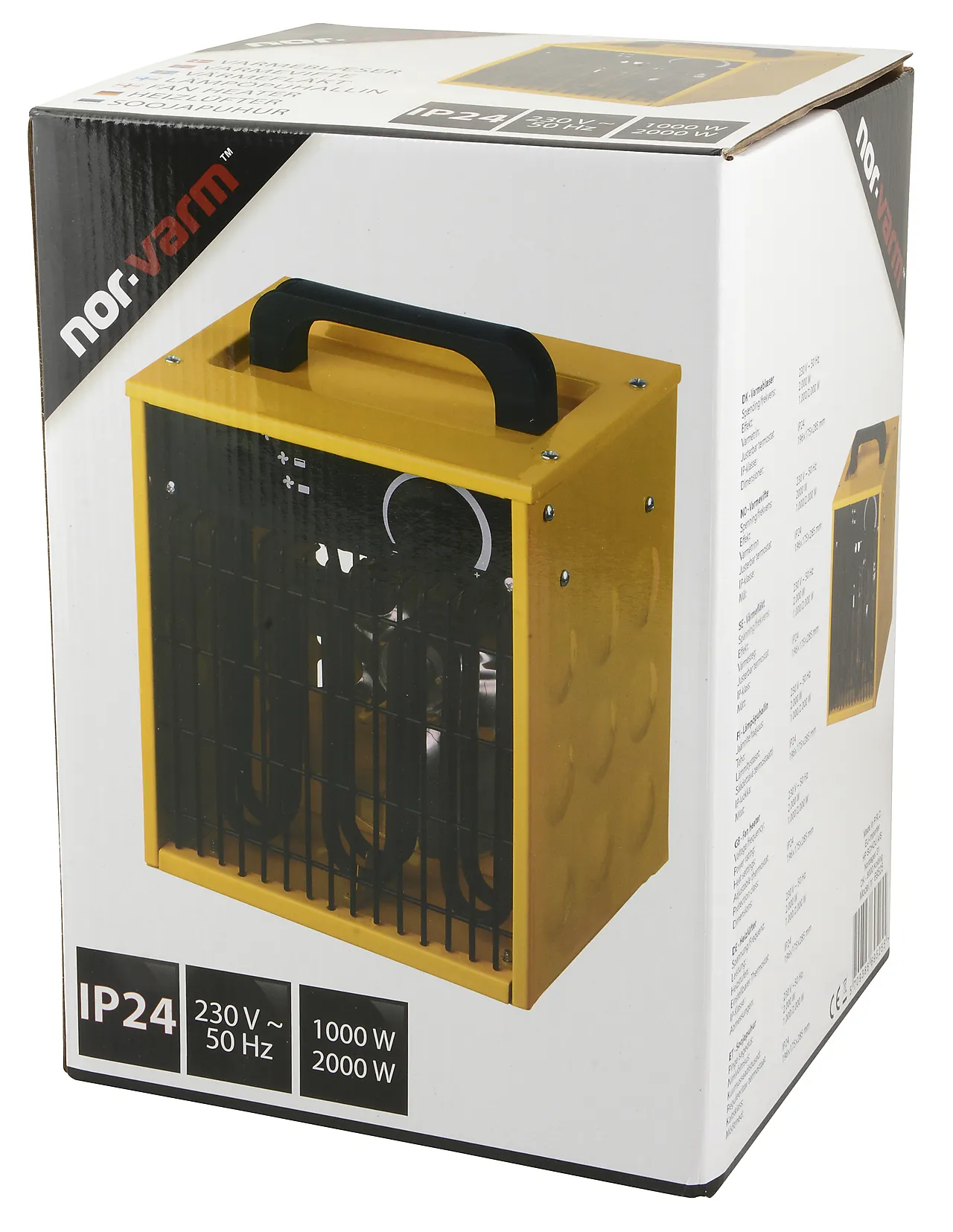 Byggtørker elektrisk 1000/2000W null - null - 3 - Miniatyr